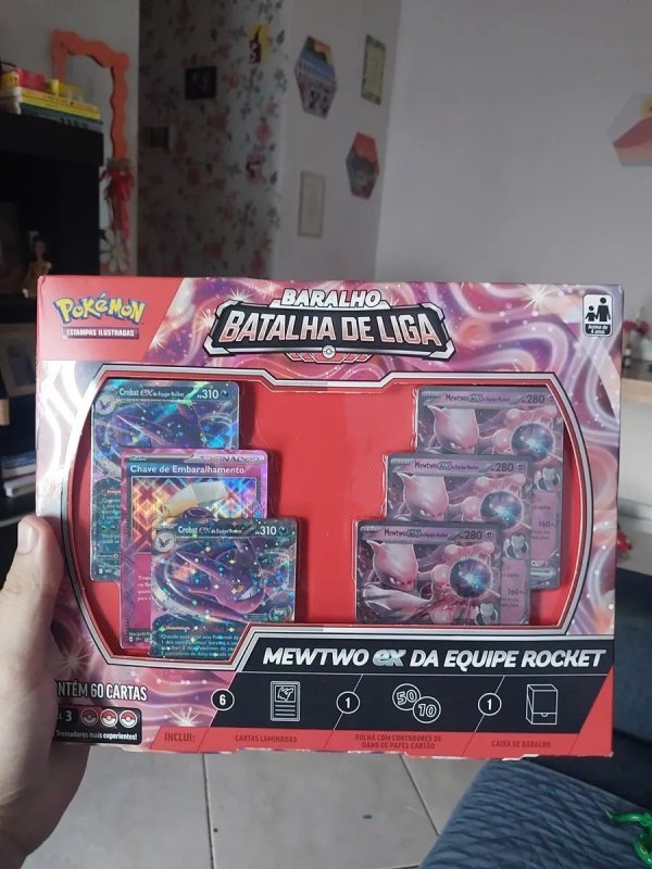 Cartas Pokémon Batalha Mewtwo Equipe Rocket 60 Cards Copag + Frete Grátis