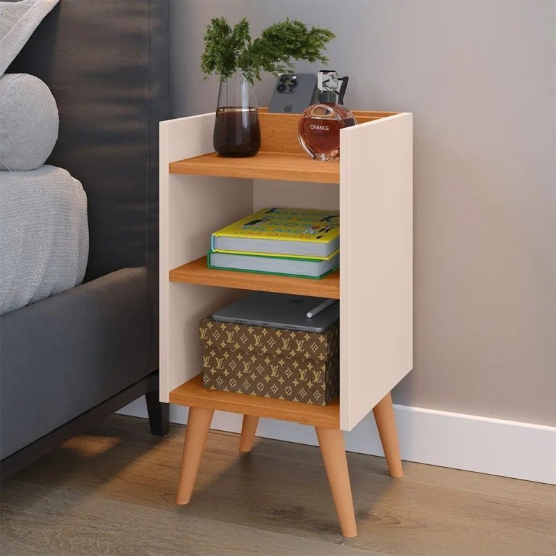 Criado Mudor P/ Cama Box Compacto C/ Prateleira Max + Frete Grátis
