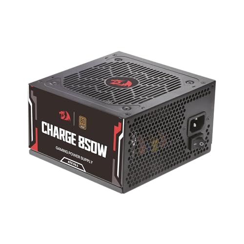 Fonte Gamer Redragon Charge 850W Preto ATX 80 Plus Bronze Capacitores 100% Japoneses FRC-850