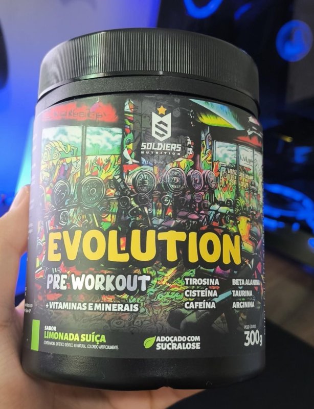 Pré-Treino Evolution Pré Workout 300g - Soldiers Nutrition (Limonada Suiça)