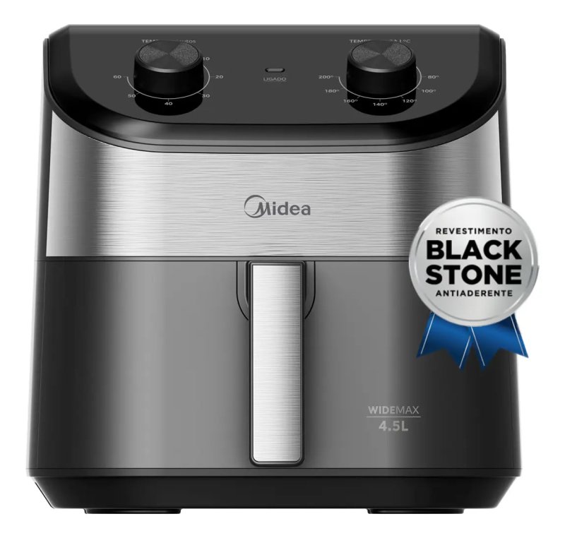 Midea Air Fryer 4,5L - Alumínio - 1500W