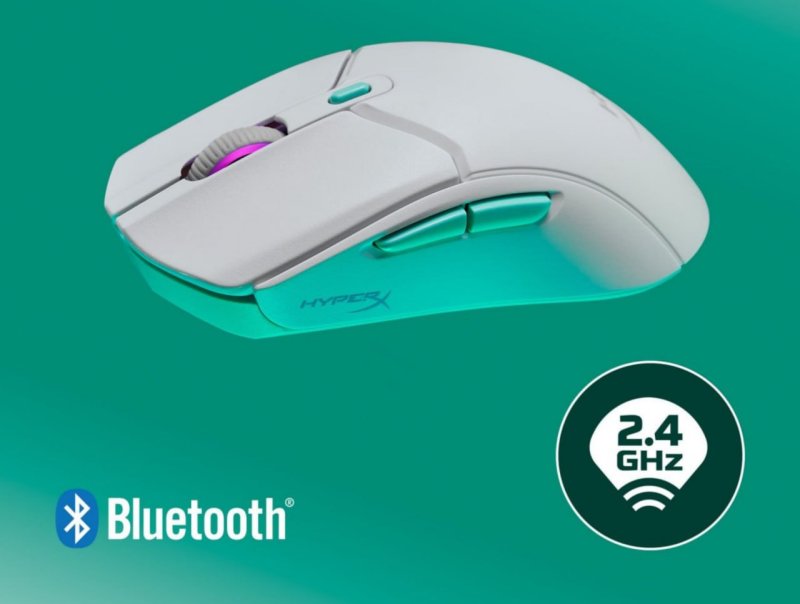 Mouse Gamer HyperX Pulsefire Haste 2 Core Sem Fio, Óptico, Leve e com Bateria de Longa Duração