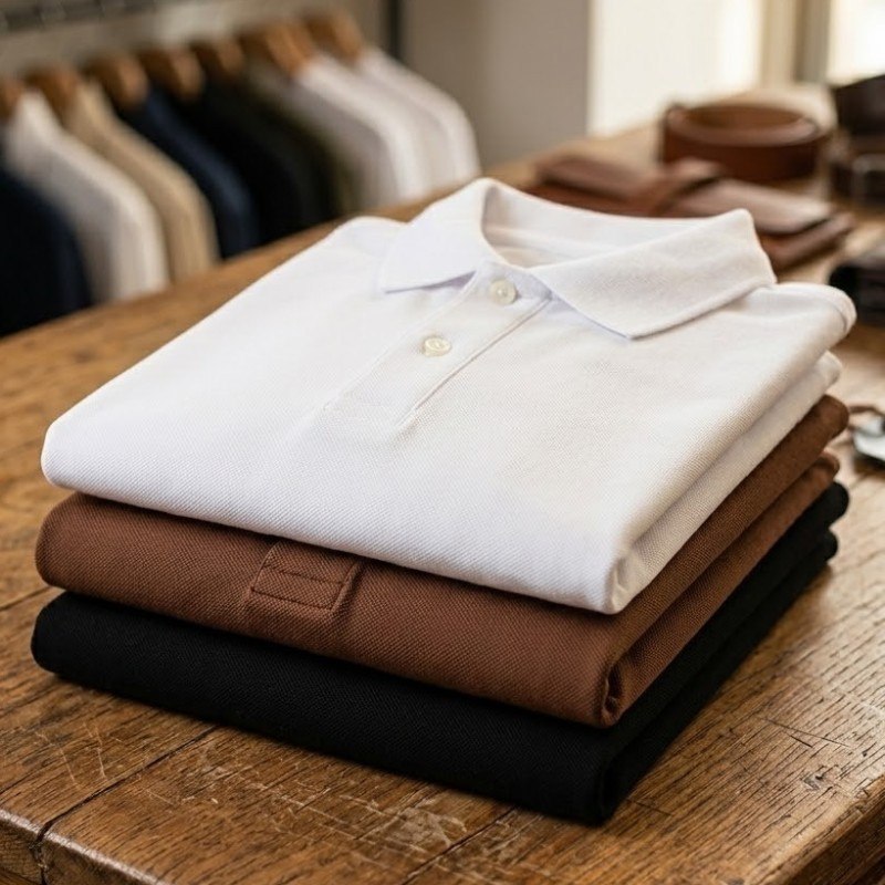 Kit 3 Camisa Polo Pique Tecido Premium Lisa Casual - Sortidas
