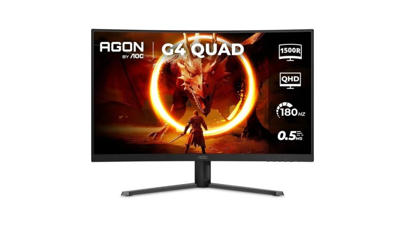 Monitor Gamer Curvo AOC AGON QUAD 32", Quad Hd, 180Hz
