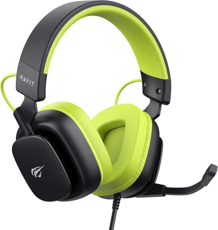Headset Gamer Havit H2048U 7.1 USB Preto e Verde