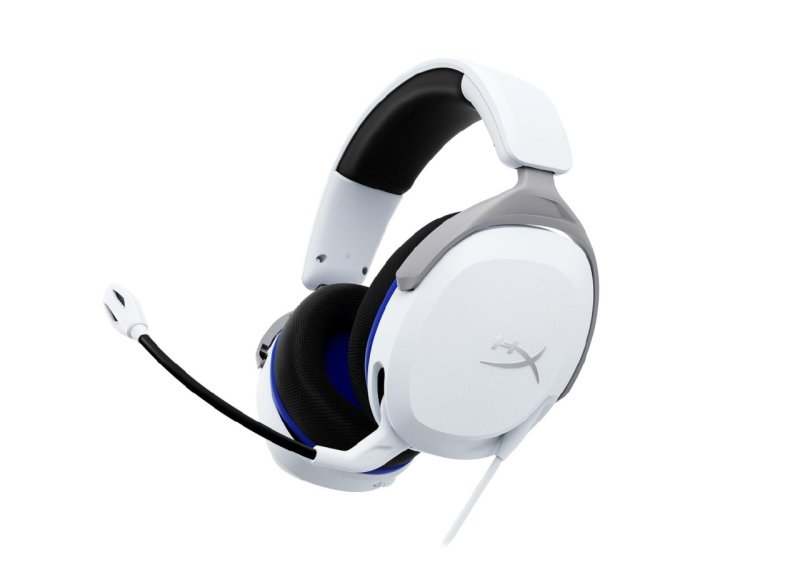 Headset Gamer HyperX Cloud Stinger 2 Core PS5 - para PlayStation, Drivers de 40 mm, Branco