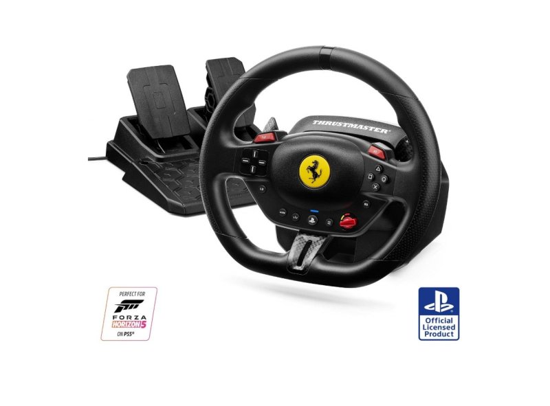 Thrustmaster T98 Ferrari 296 GTB Racing Wheel & Pedals, Preto