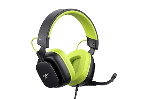 Headset Gamer Havit H2048U 7.1 USB Preto e Verde