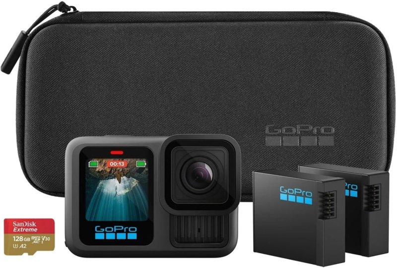 GoPro HERO13 Black - 5.3K60 - HyperSmooth 6.0 - À Prova d'Água 10m