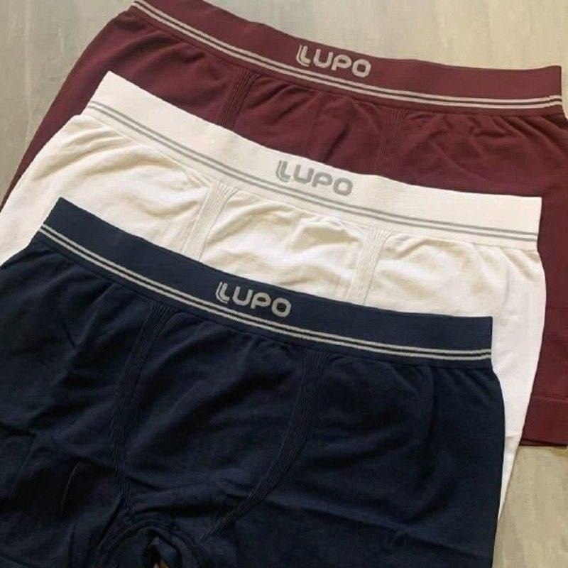 Kit 6 Cuecas Boxer Lupo Poliamida Sem Costura Box Original