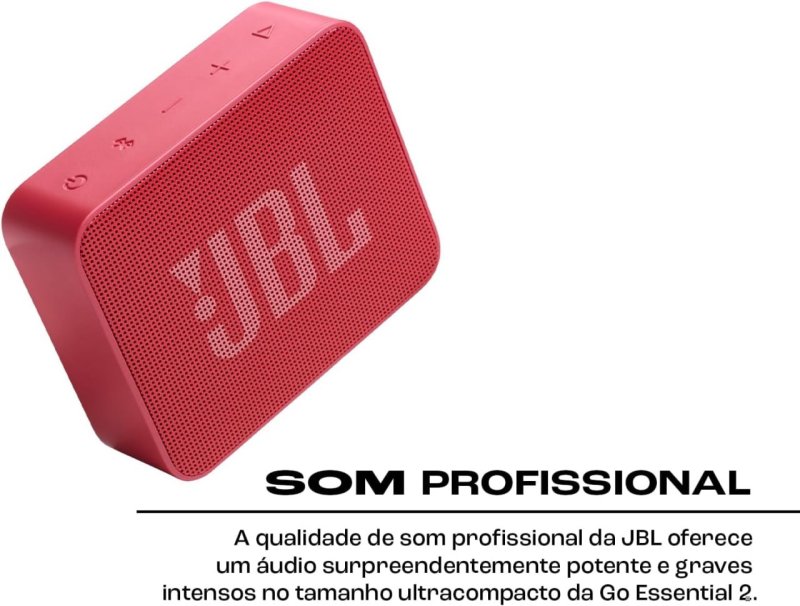JBL Go Essential 2 - 3.1W - À Prova D'água - Vermelha