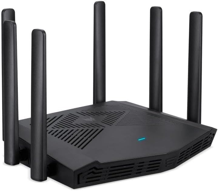 Roteador Acer Predator Connect W6X Wi-Fi 6 AX6000 de banda dupla Quad-Core A53