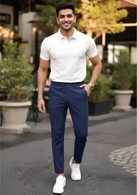 Calça Masculina Alfaiataria Italiana Moderna Social Aba