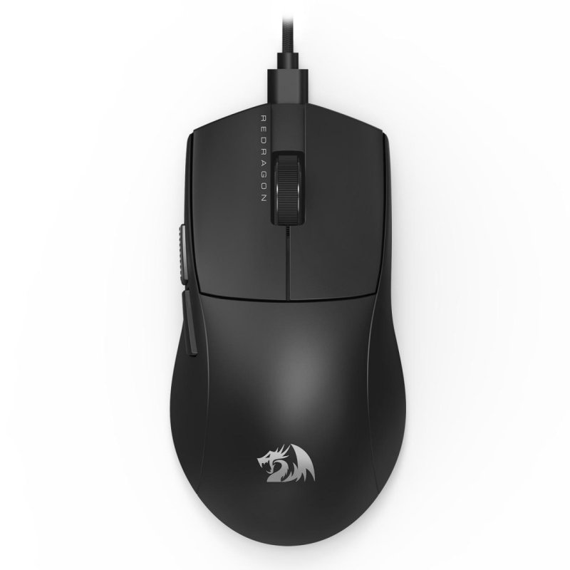 Mouse Gamer Redragon K1ng 1K, Preto PAW3327, Cabo USB Tipo-C Removível, 12400 DPI, M724