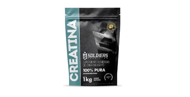 Creatina 1kg Suplemento Monohidratada em pó 100% Pura Soldiers Nutrition