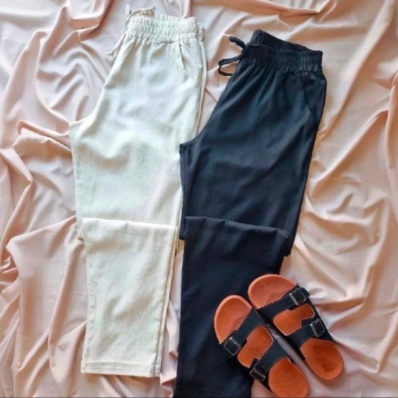 Calça Linho Social Casual com Bolsos
