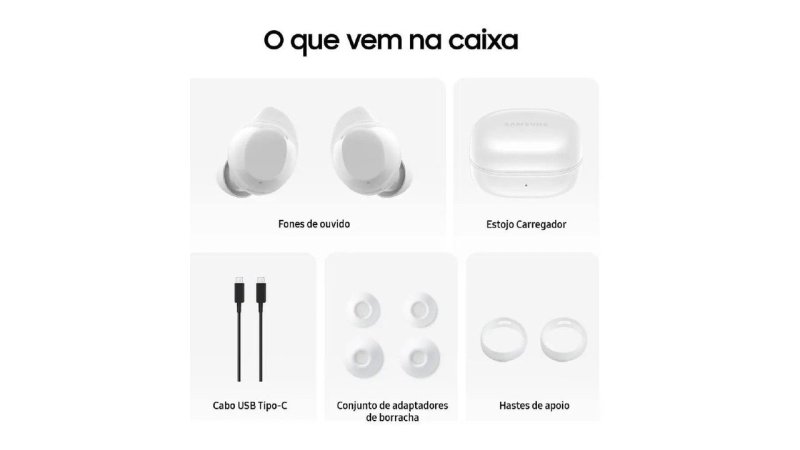 Samsung Galaxy Buds Core, Fone De Ouvido, Sem Fio, Cancelamento De Ruído, Interprete Inteligente Branco