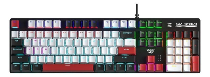Teclado Mecânico Aula S500 Full Size RGB