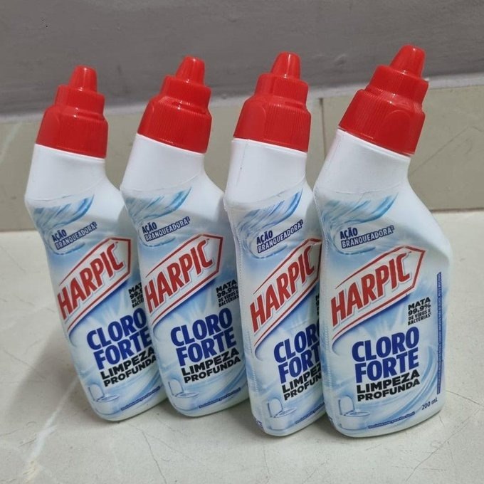 Harpic Cloro Forte, Desinfetante e Desodorizador Sanitário, 200ml