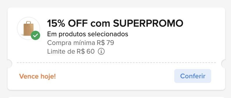CUPOM NO MERCADO LIVRE: 15% OFF acima de R$79,00