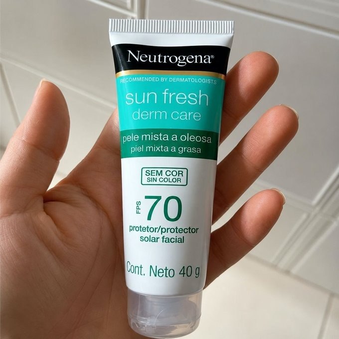 Neutrogena Sun Fresh Protetor Solar Facial FPS 70 40g + Frete Grátis