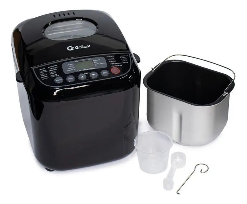Panificadora 19 Programas Gallant 600w