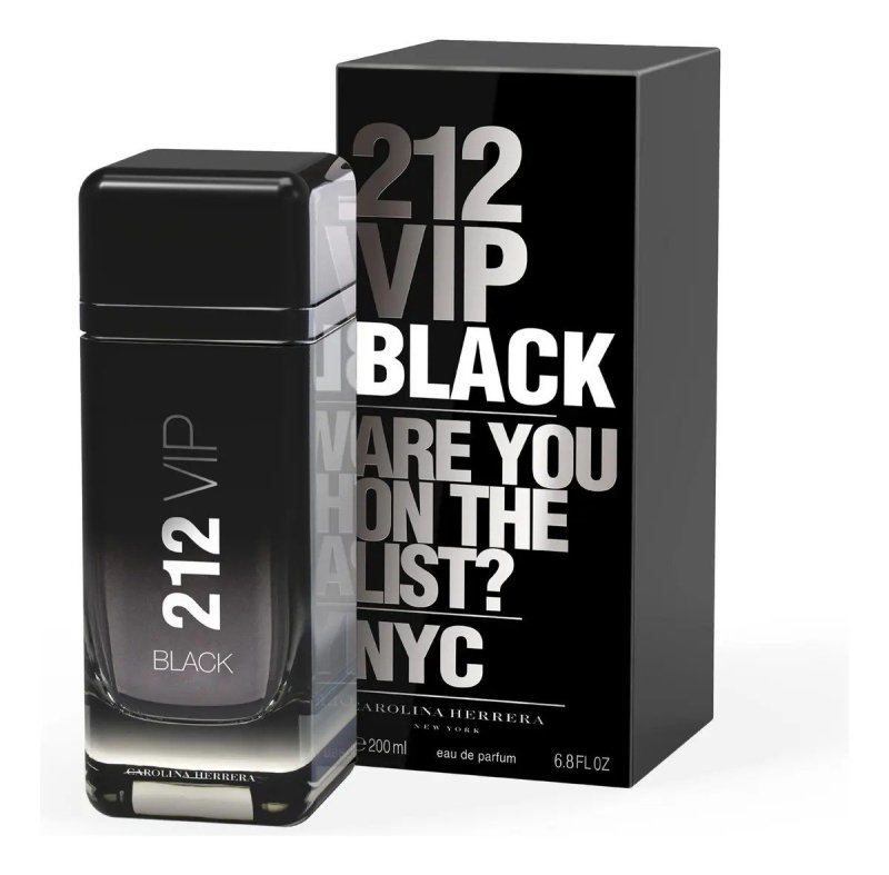 Perfume Carolina Herrera 212 Vip Black Eau De Parfum 200 Ml Masculino