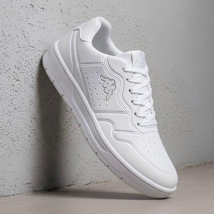 Tênis Kappa Zenit - Triple White Minimalista