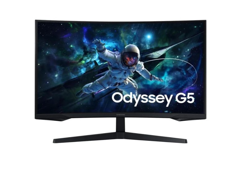 Monitor Gamer Samsung Odyssey G5 32, Resolução QHD, Preto