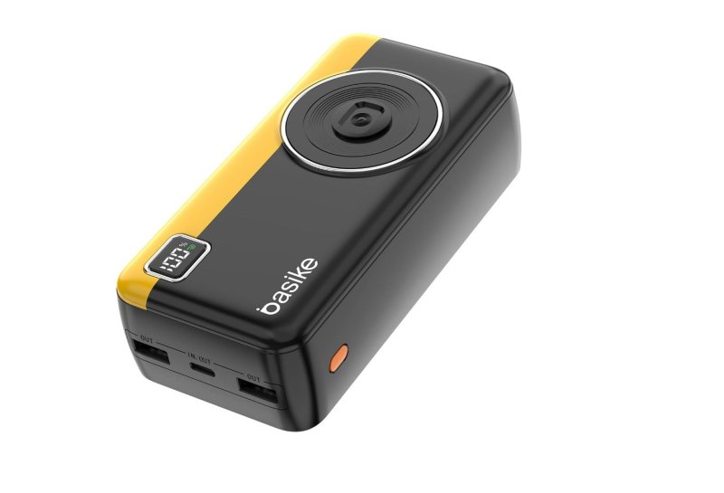 Power Bank 30000mAh, Basike Carregador Portátil 2 Saídas USB-A e Tipo-C