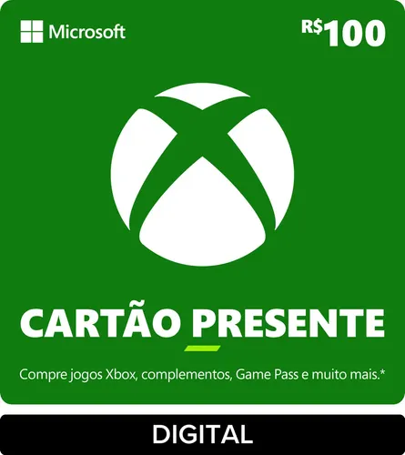 Gift Cards Xbox com 15% OFF (no máximo R$20 de Desconto) no Mercado Livre