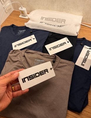 Kit 3 Camisetas Light T-shirt Insider Azul-marinho M