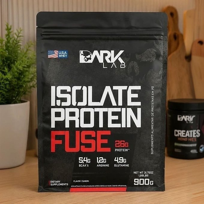 Whey Isolate Protein Fuse 900g Dark Lab Sabor Baunilha + Frete Grátis