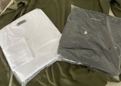 Kit 3 Camiseta Henley Masculina Slim 2 Botões Manga Longa