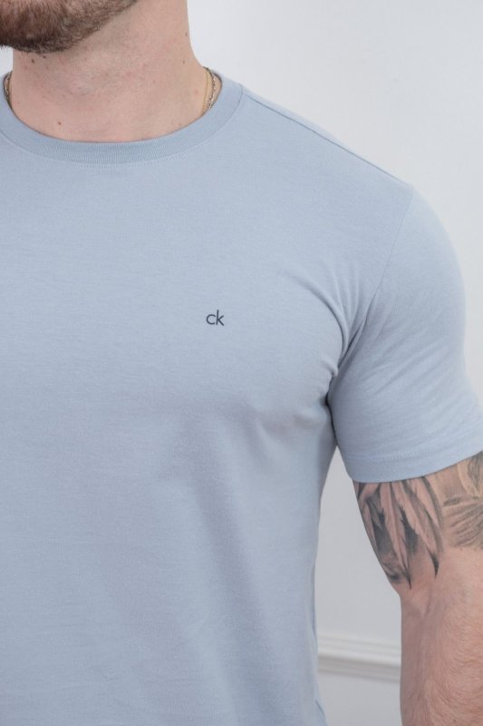 Camiseta Calvin Klein Meia Malha Basica Upper Ck Branca