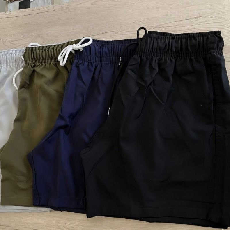 Kit 4 Bermuda Masculino Short Elastano Academia Bolso Casual