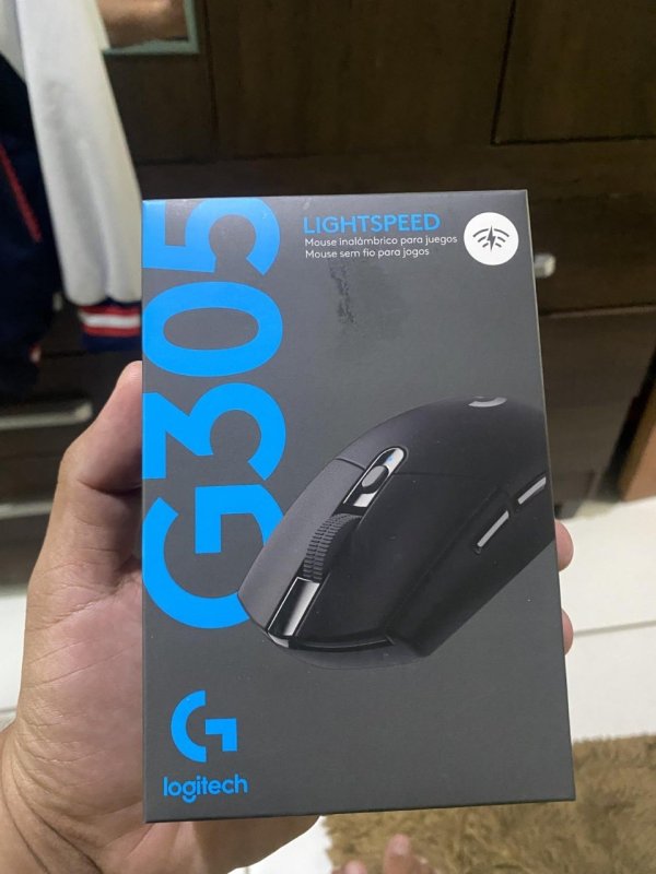 Mouse Gamer Sem Fio Logitech G305 LIGHTSPEED - Preto