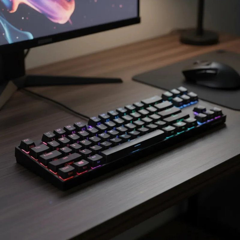 Teclado Gamer Magnético Akko Monsgeek Fun60 Pro 8000hz Preto Inglês Us