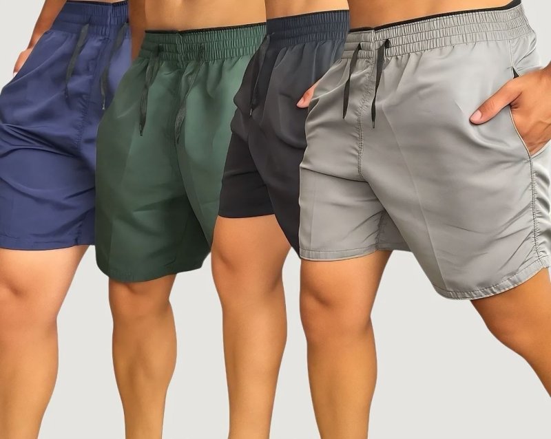 Kit 4 Short Tactel Masculino Bermuda