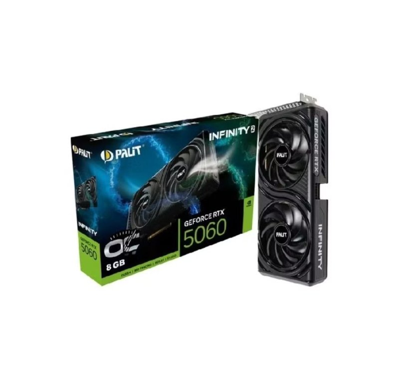 Placa de Vídeo NVIDIA GeForce PALIT RTX5060 8GB INFINITY 2 OC GDDR7