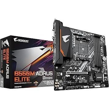 Placa-Mãe Gigabyte B550M Aorus Elite AM4, Micro ATX, DDR4