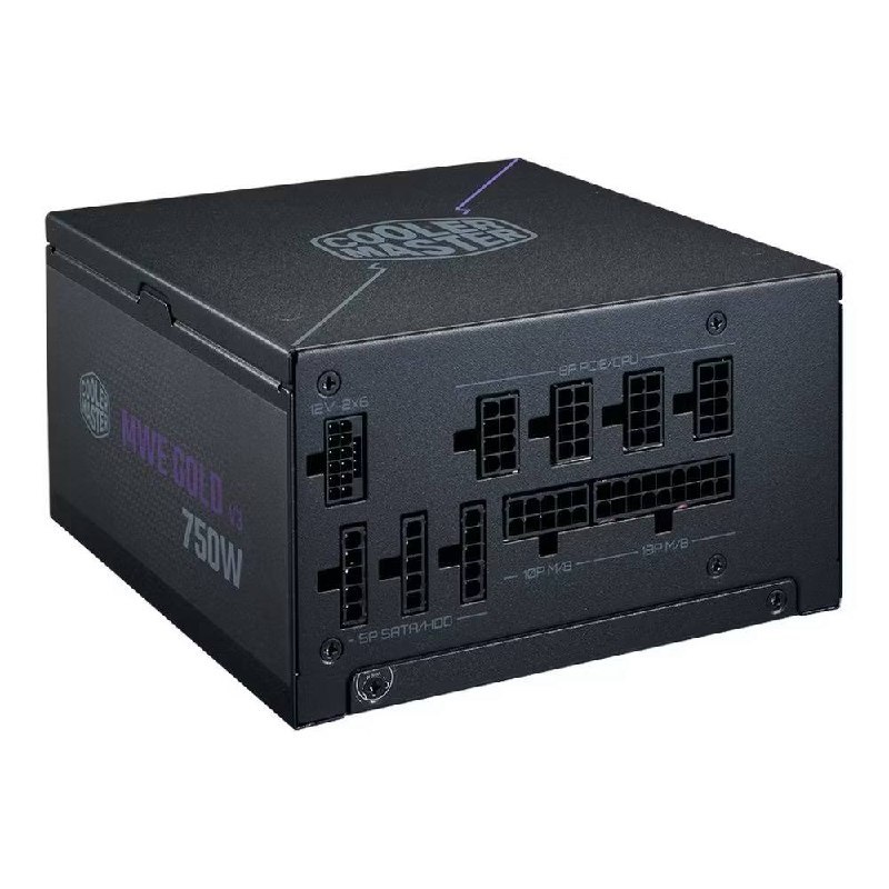 Fonte Cooler Master ATX 3.1 750W MWE Gold 750 V3 PFC Ativo 80 Plus Gold Sem/Cabo