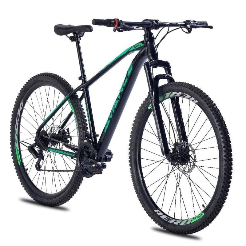 Bicicleta Aro 29 Aço Suspensão Avance Tras. Shimano 21v Quadro 17 Freio Disco