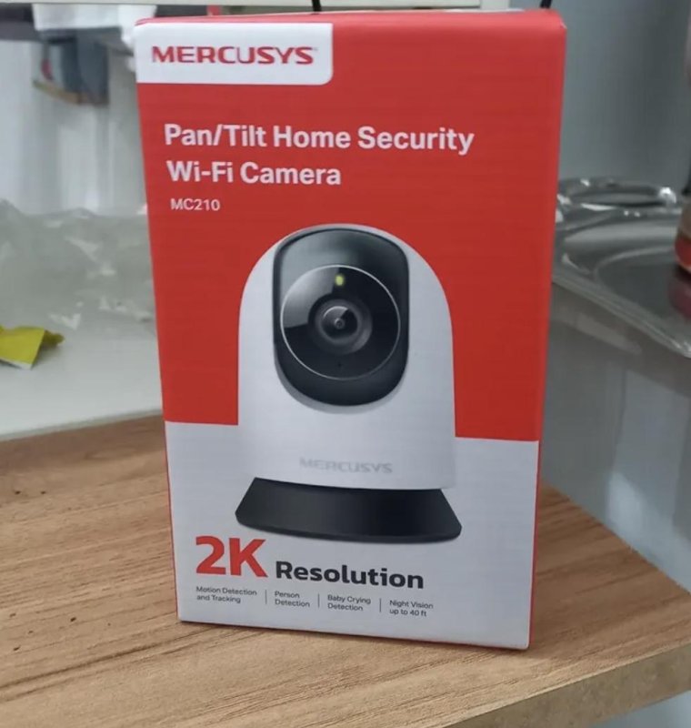 Câmera de Segurança Wi-Fi Mercusys MC210 2K 3MP 360°