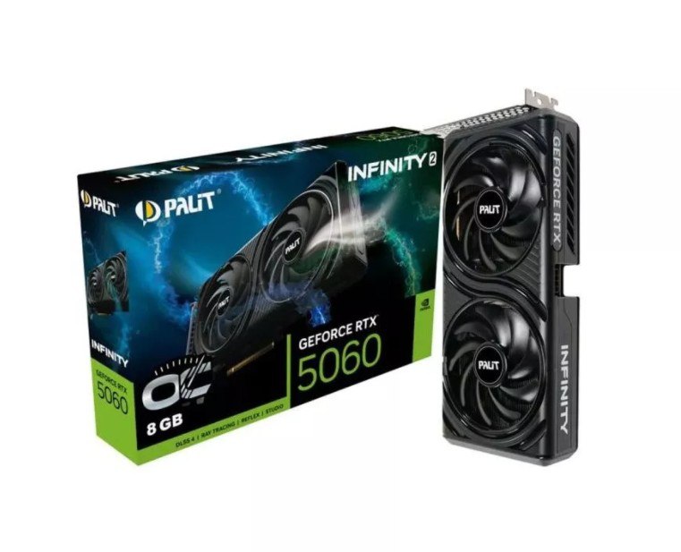 Placa de Vídeo PALIT RTX5060 8GB INFINITY 2 OC