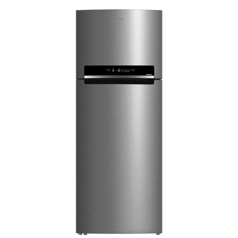 Geladeira Frost Free Midea 491 L Duplex Inverter Turbo Freezer Inox Bivolt