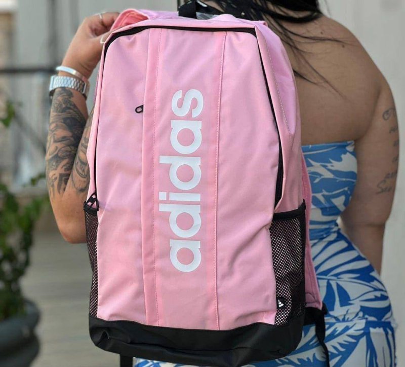 Mochila Linear Adidas Rosa Liso