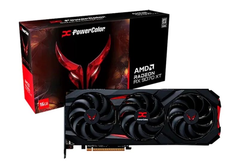 Placa de Vídeo PowerColor Red Devil AMD Radeon RX 9070 XT 16GB