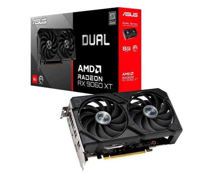 Placa de Vídeo ASUS DUAL RX 9060 XT 8GB