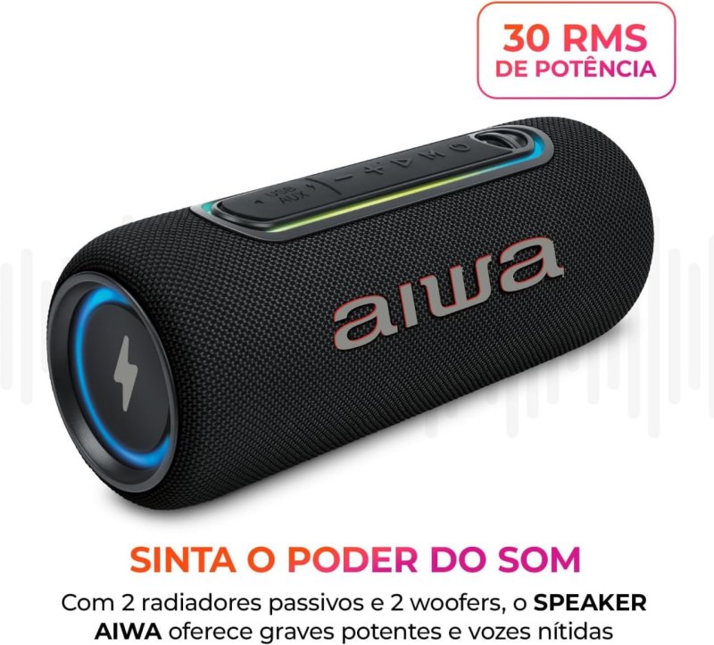 AIWA SP-05-LB 30W - Bluetooth IPX5 - Speaker Portátil